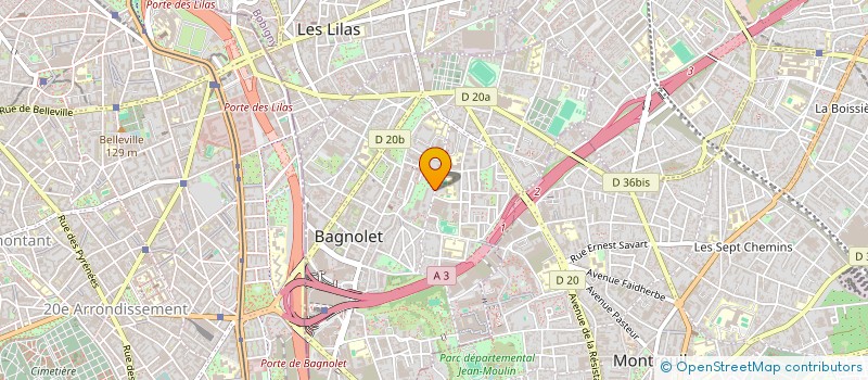 localisation de l'entreprise SCI RSK  BAGNOLET