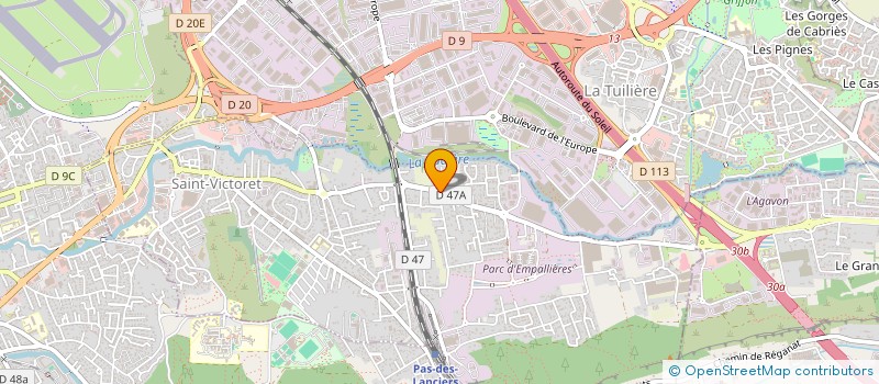 localisation de l'entreprise SCI RSKS  SAINT-VICTORET