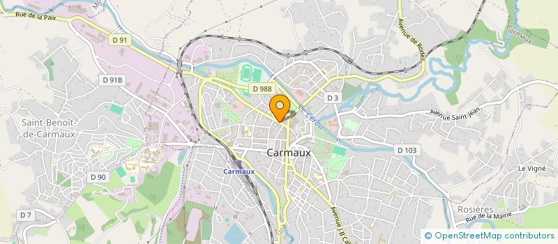 localisation de l'entreprise SCI RSLC  CARMAUX