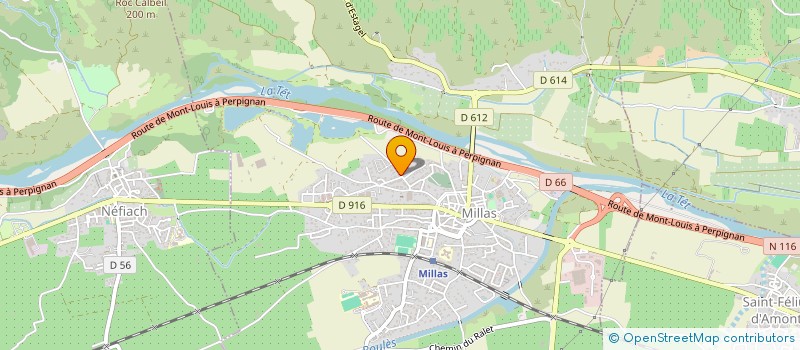 localisation de l'entreprise SCI RSM  MILLAS