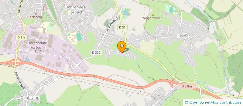 localisation de l'entreprise SCI RSNG  BEHREN-LES-FORBACH