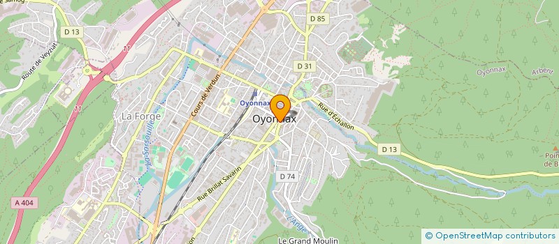 localisation de l'entreprise SCI RSP à OYONNAX
