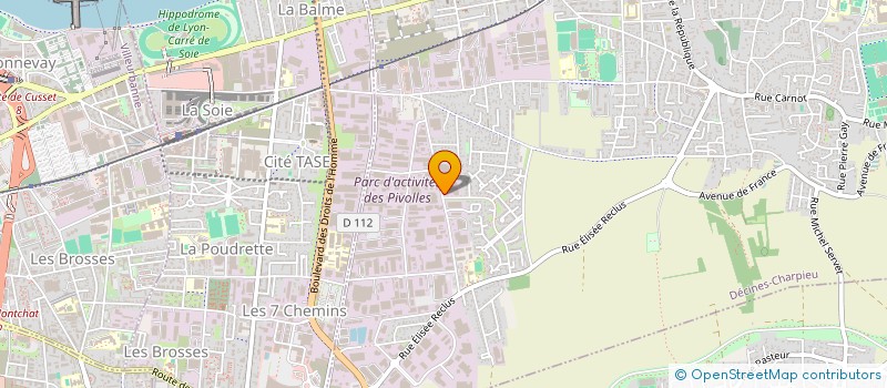 localisation de l'entreprise SCI RSR  DECINES-CHARPIEU