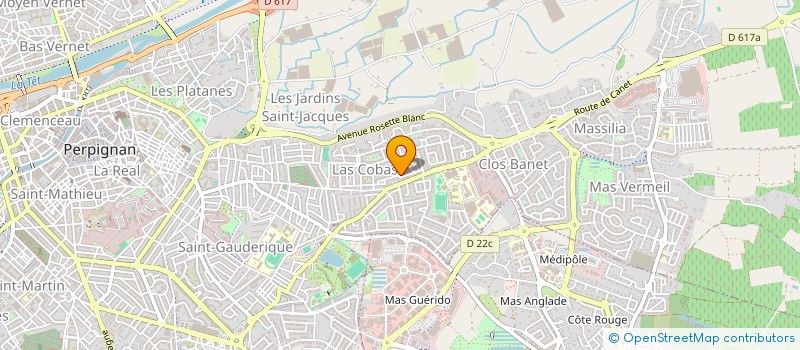 localisation de l'entreprise SCI RSR  PERPIGNAN