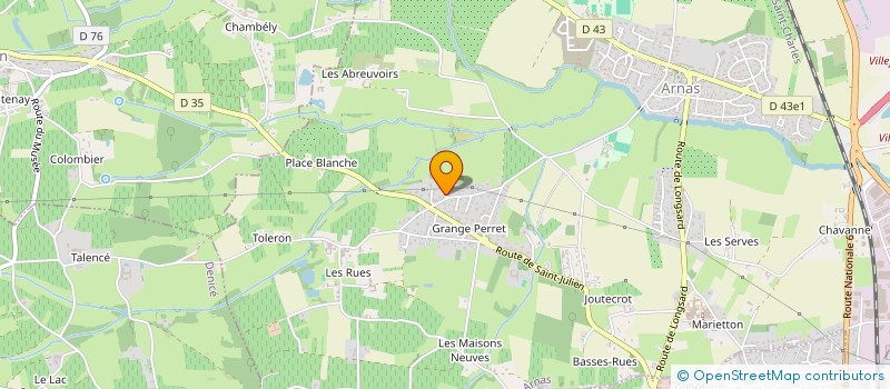 localisation de l'entreprise SCI RSV  ARNAS