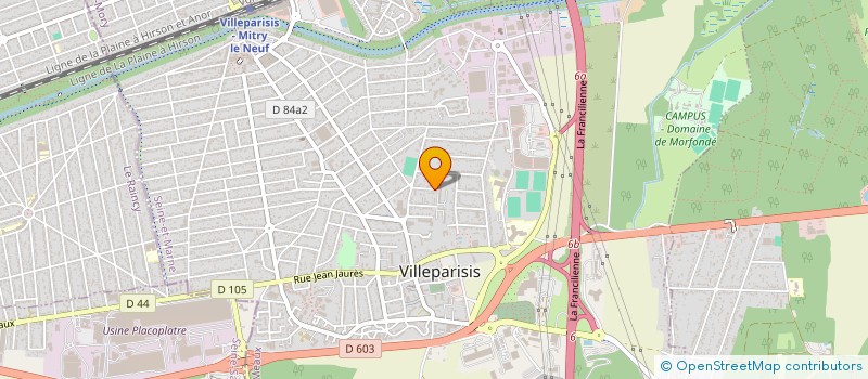 localisation de l'entreprise SCI RT KINE  VILLEPARISIS