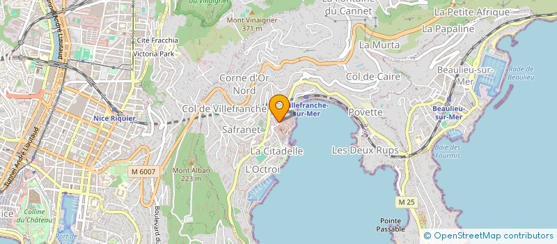 localisation de l'entreprise SCI RTA à VILLEFRANCHE-SUR-MER