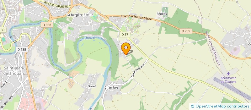 localisation de l'entreprise SCI RTE  THOUARS