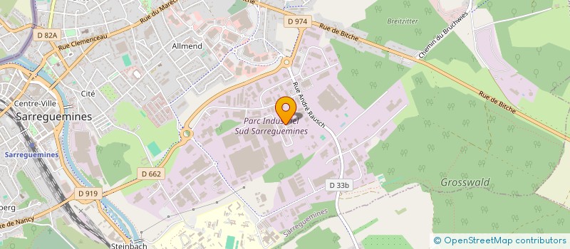 localisation de l'entreprise SCI RTJ à SARREGUEMINES