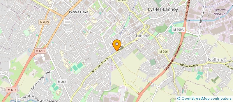 localisation de l'entreprise SCI RTLTIMMO  HEM