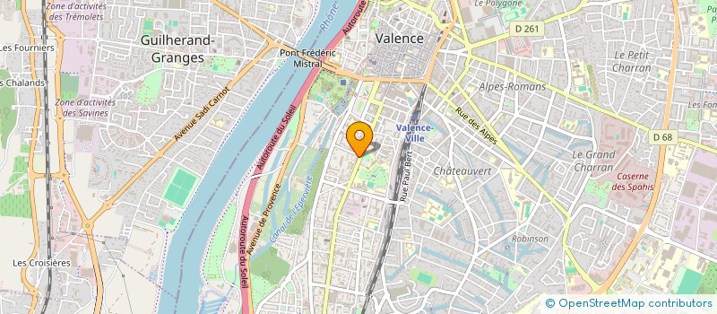 localisation de l'entreprise SCI RTM à VALENCE