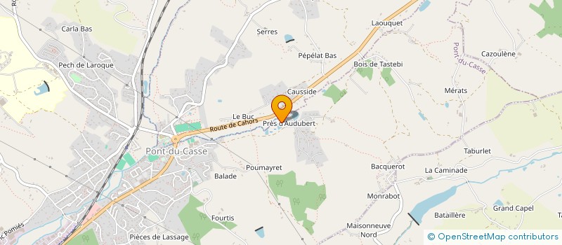 localisation de l'entreprise SCI RTPS  PONT-DU-CASSE