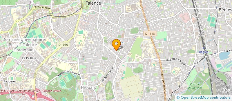 localisation de l'entreprise SCI RUAT  TALENCE