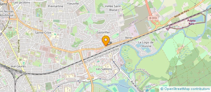 localisation de l'entreprise SCI RUAUDIN 106  LE MANS