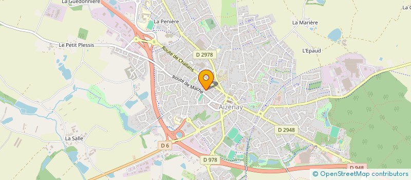 localisation de l'entreprise SCI RUAULT INVEST  AIZENAY