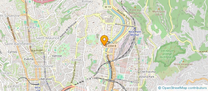localisation de l'entreprise SCI RUBAN à NICE