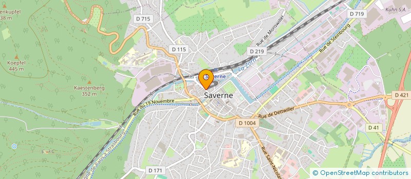 localisation de l'entreprise SCI RUBEN  SAVERNE