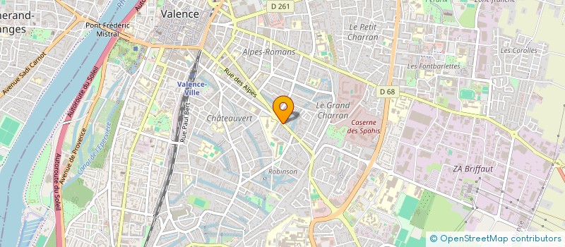 localisation de l'entreprise SCI RUBEN à VALENCE