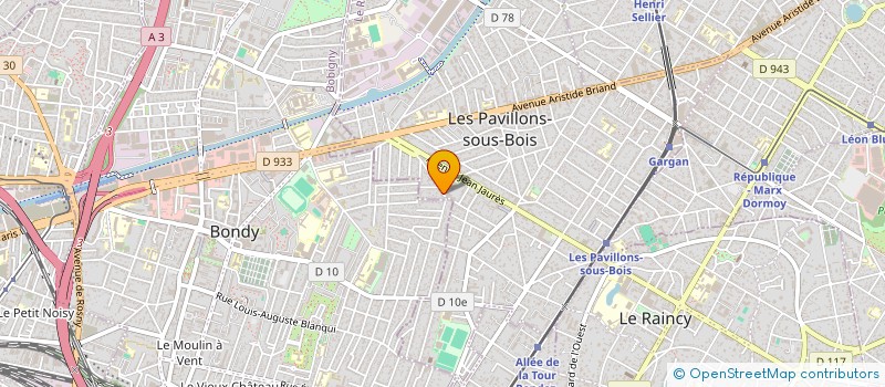 localisation de l'entreprise SCI RUBEN à LES PAVILLONS-SOUS-BOIS