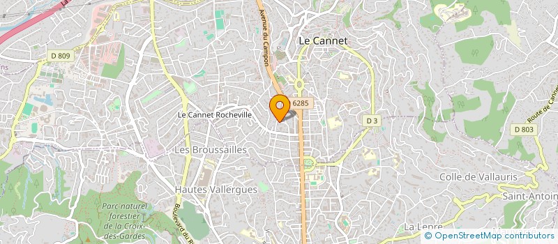 localisation de l'entreprise SCI RUBEN SHEHERAZADE à LE CANNET