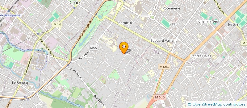 localisation de l'entreprise SCI RUBENS à CROIX