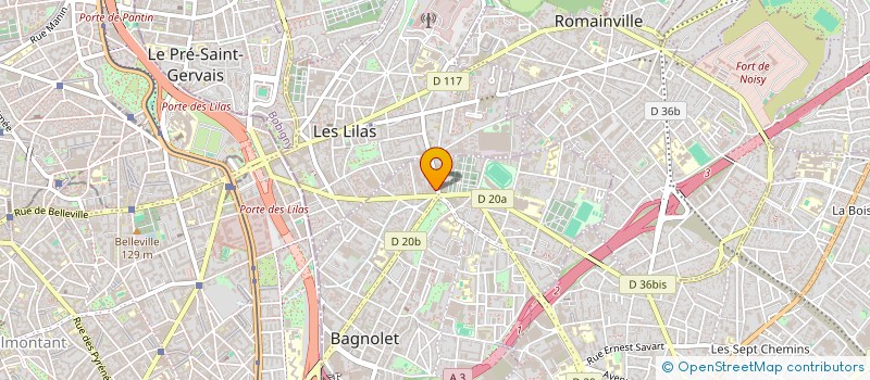 localisation de l'entreprise SCI RUBI à BAGNOLET