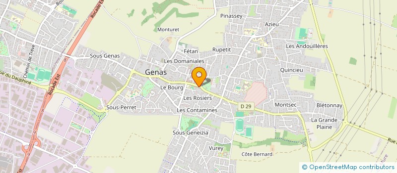 localisation de l'entreprise SCI RUBIETTO  GENAS