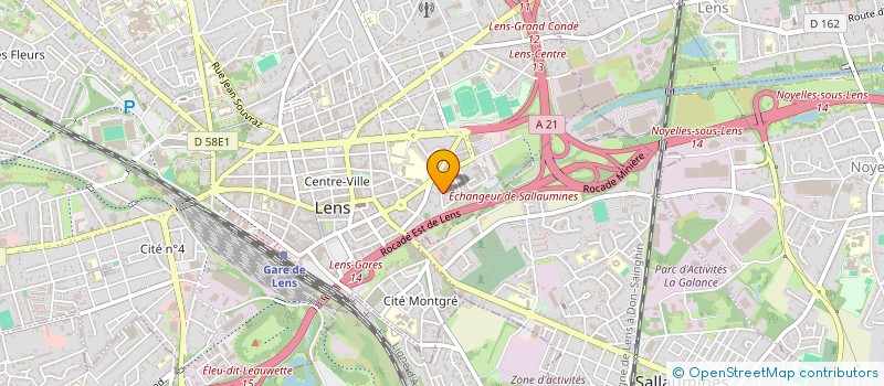 localisation de l'entreprise SCI RUBIS  LENS