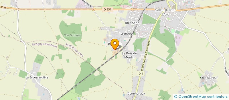 localisation de l'entreprise SCI RUBIS  SAINT-MARTIN-LA-PALLU