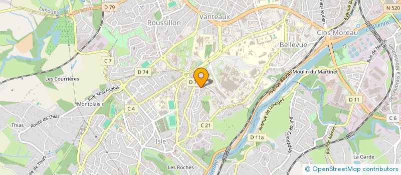 localisation de l'entreprise SCI RUBIS à ISLE