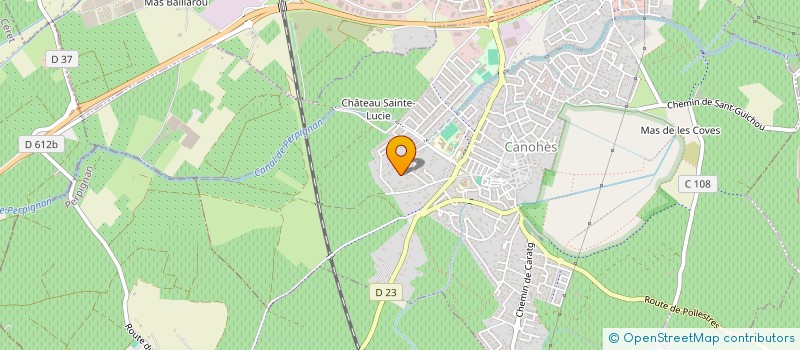 localisation de l'entreprise SCI RUBIS D2L  CANOHES