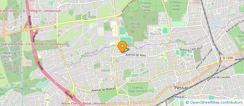 localisation de l'entreprise SCI RUBITON  PESSAC