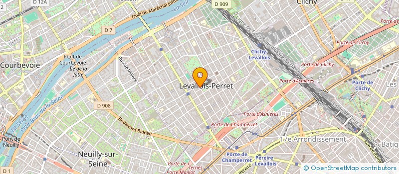localisation de l'entreprise SCI RUBY GENET à LEVALLOIS-PERRET