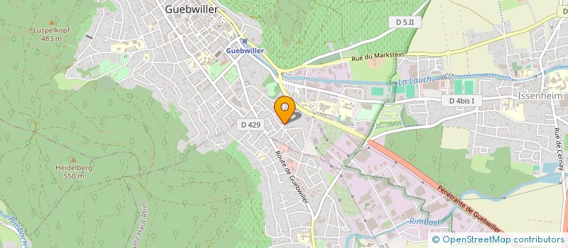 localisation de l'entreprise SCI RUCA  GUEBWILLER