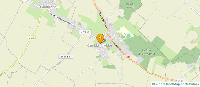 localisation de l'entreprise SCI RUCART  CAMBLAIN-L'ABBE