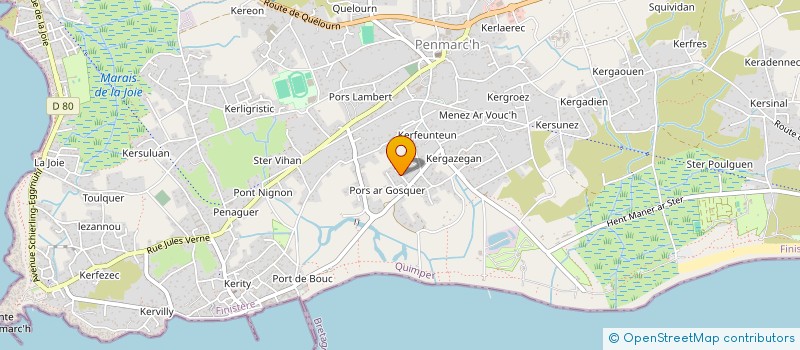 localisation de l'entreprise SCI RUCROIZIC  PENMARCH