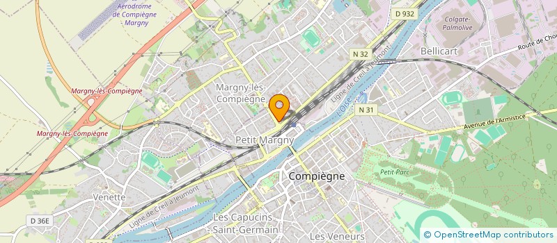 localisation de l'entreprise SCI RUDAM  COMPIEGNE