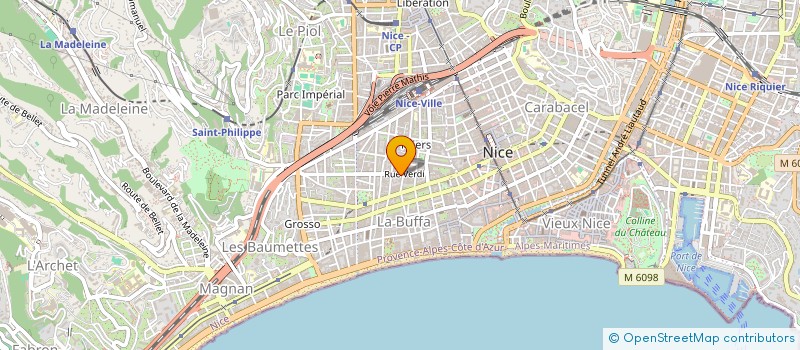 localisation de l'entreprise SCI RUDANT ET CIE à NICE