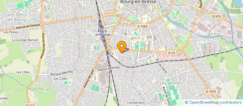 localisation de l'entreprise SCI RUDER à BOURG-EN-BRESSE