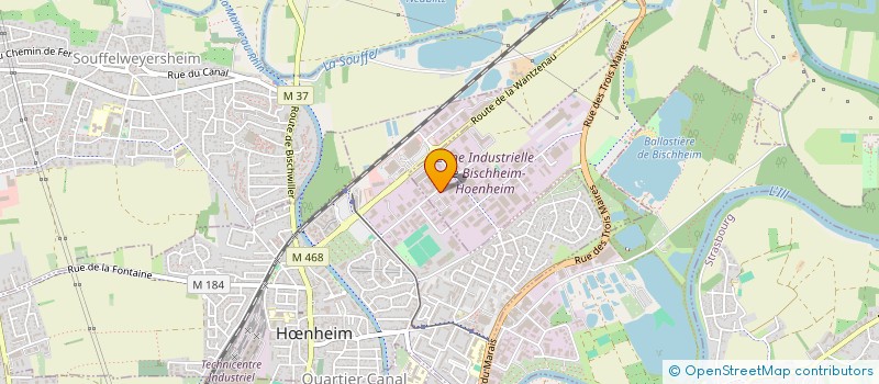 localisation de l'entreprise SCI RUDIVILLE  BISCHHEIM