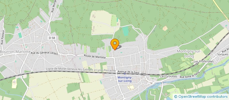 localisation de l'entreprise SCI RUDY  MONTIGNY-SUR-LOING