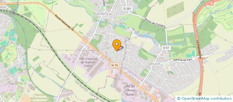 localisation de l'entreprise SCI RUDY  SANTENY