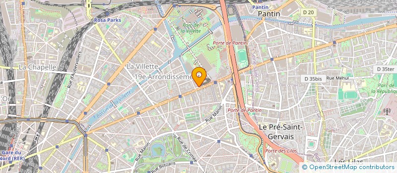 localisation de l'entreprise SCI RUDYON à PARIS