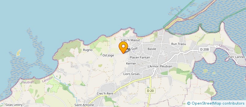 localisation de l'entreprise SCI RUE AUX TOILES  PLEUBIAN