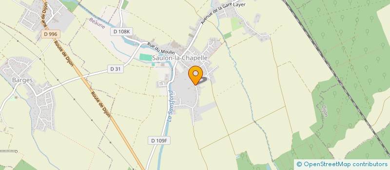 localisation de l'entreprise SCI RUE BASSE  SAULON-LA-CHAPELLE