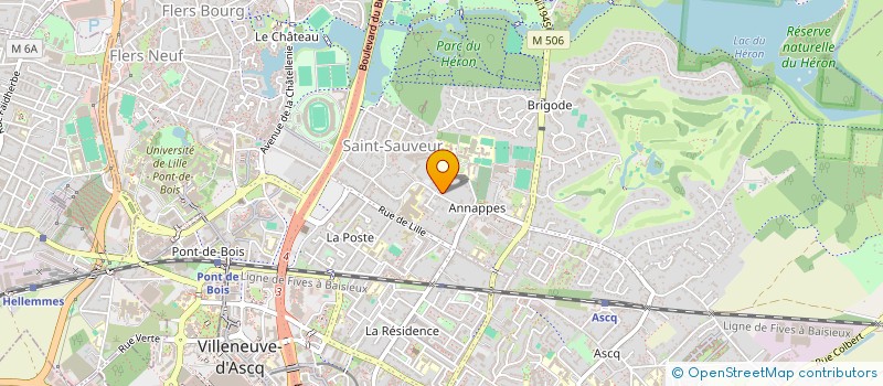 localisation de l'entreprise SCI RUE BASSE-LEPELLETIER à VILLENEUVE-D'ASCQ