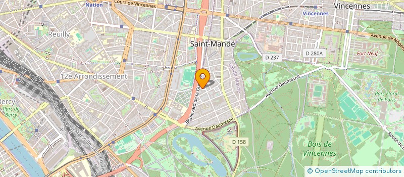 localisation de l'entreprise SCI 'RUE BAUDIN'  SAINT-MANDE