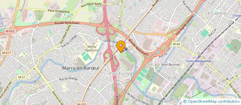localisation de l'entreprise SCI RUE BERTHELOT à MARCQ-EN-BARŒUL