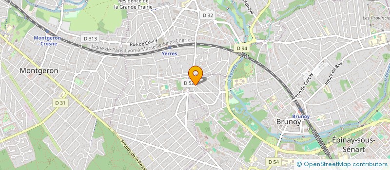 localisation de l'entreprise SCI RUE BIOT  BRUNOY