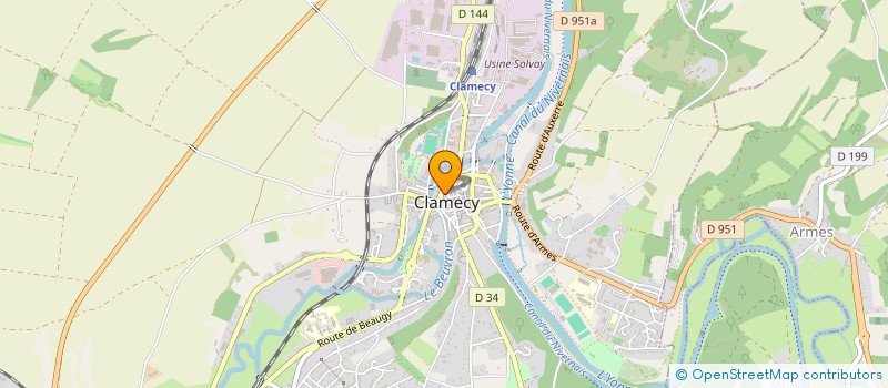 localisation de l'entreprise SCI RUE BOURGEOISE à CLAMECY